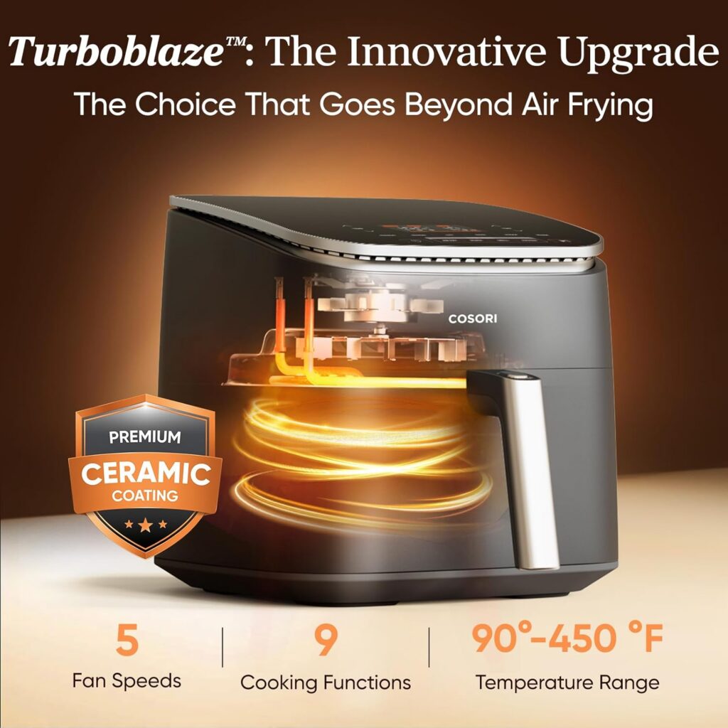 Cosori 9-in-1 TurboBlaze Air Fryer 6 Qt